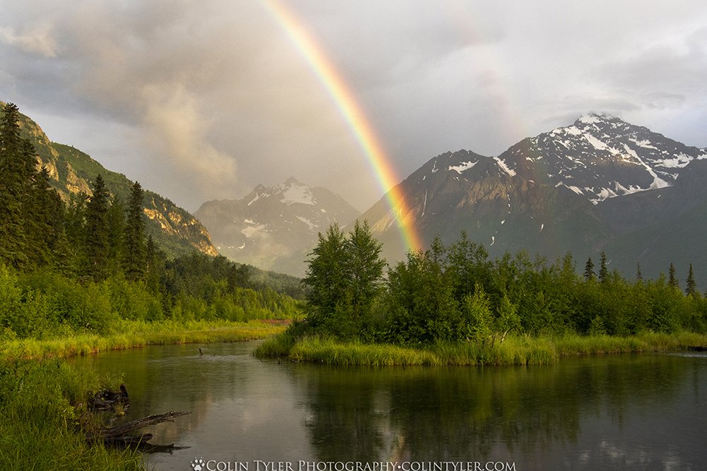 Double rainbow, Eagle River Valley, Alaska. (Colin Tyler Bogucki)